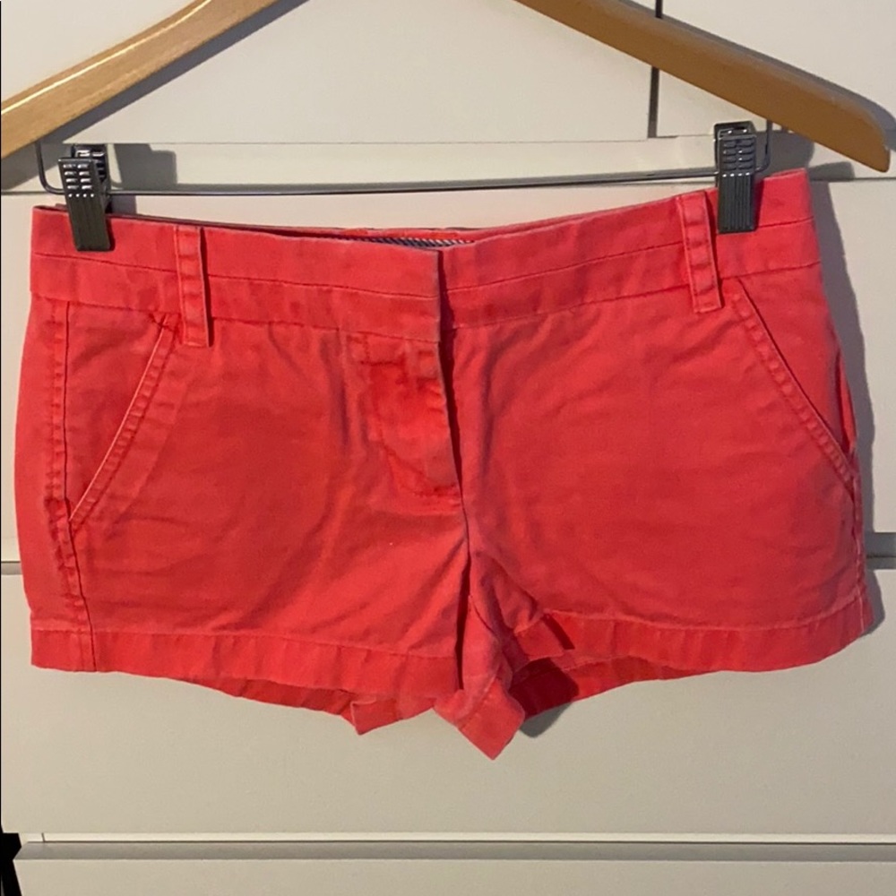 J. Crew Coral Chino Shorts Sz 0